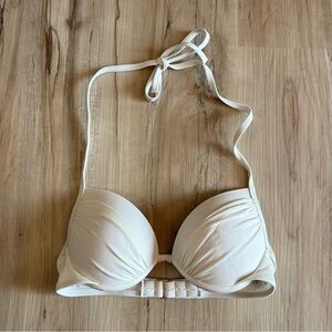 SHADE & SHORE White Padded Underwire Bikini Top 32B